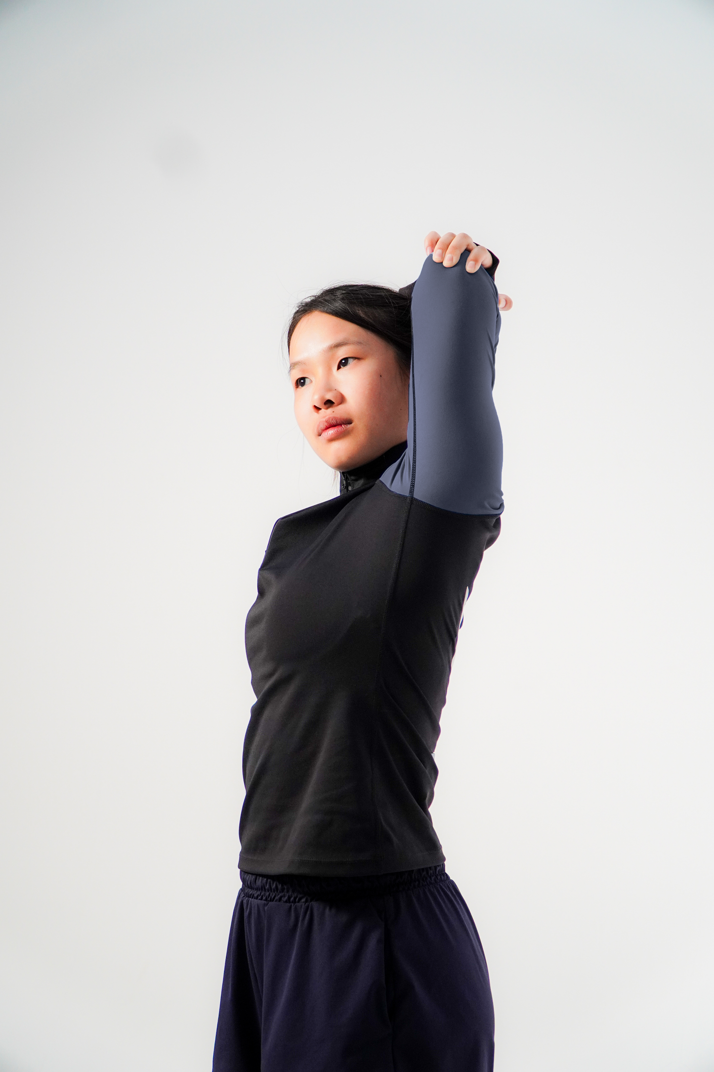 PM Stride Long Sleeve for Women - Dark Purple-Blue