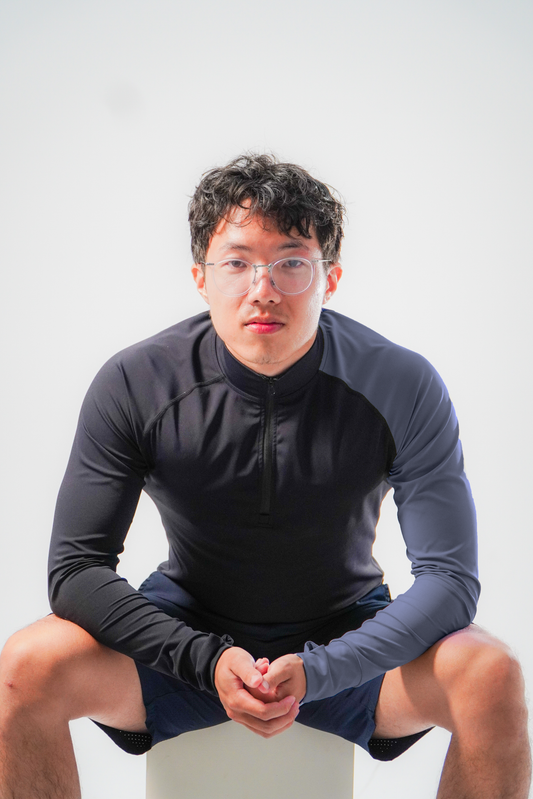 PM Stride Long Sleeve for Men - Dark Purple-Blue